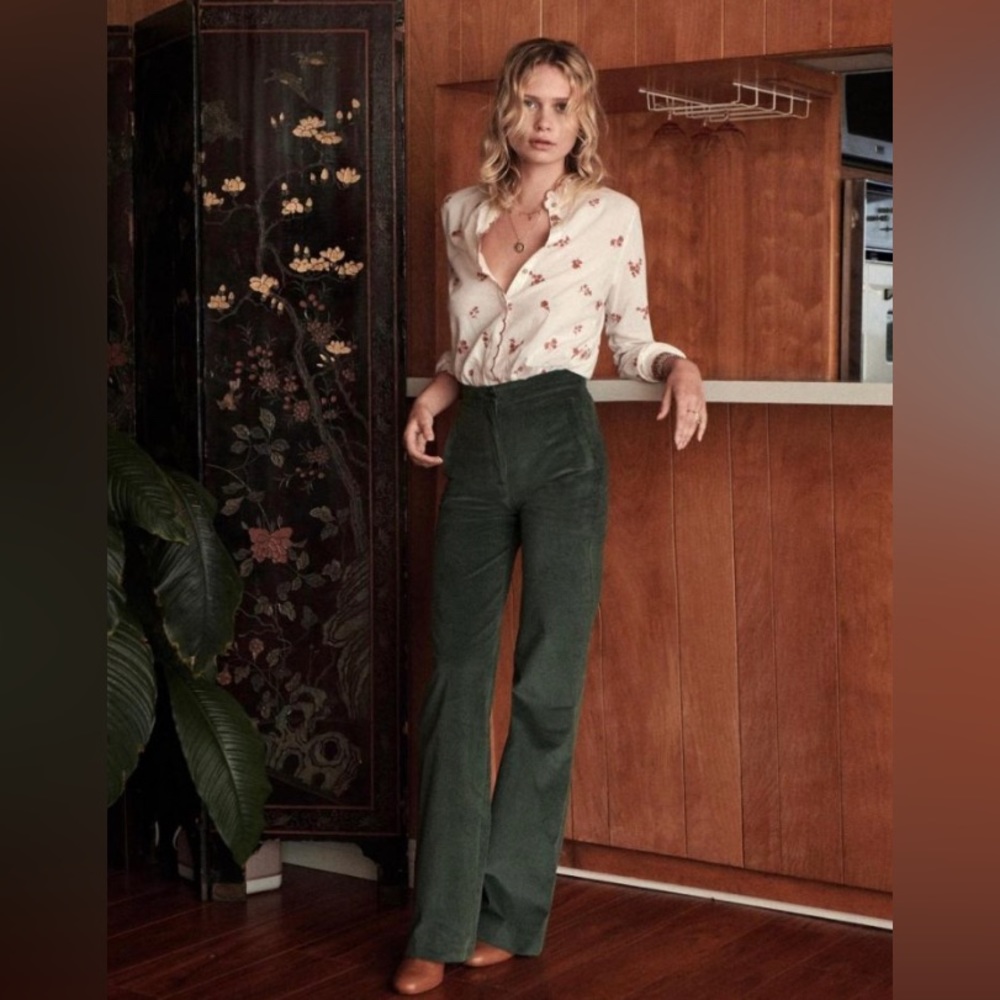 Sezane Martin trousers in Mocha NWT